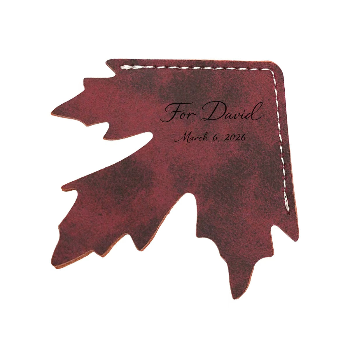 TYVOK Maple Leaf Leather Corner Bookmark – Creative Page Marker Reading Gift product image 8