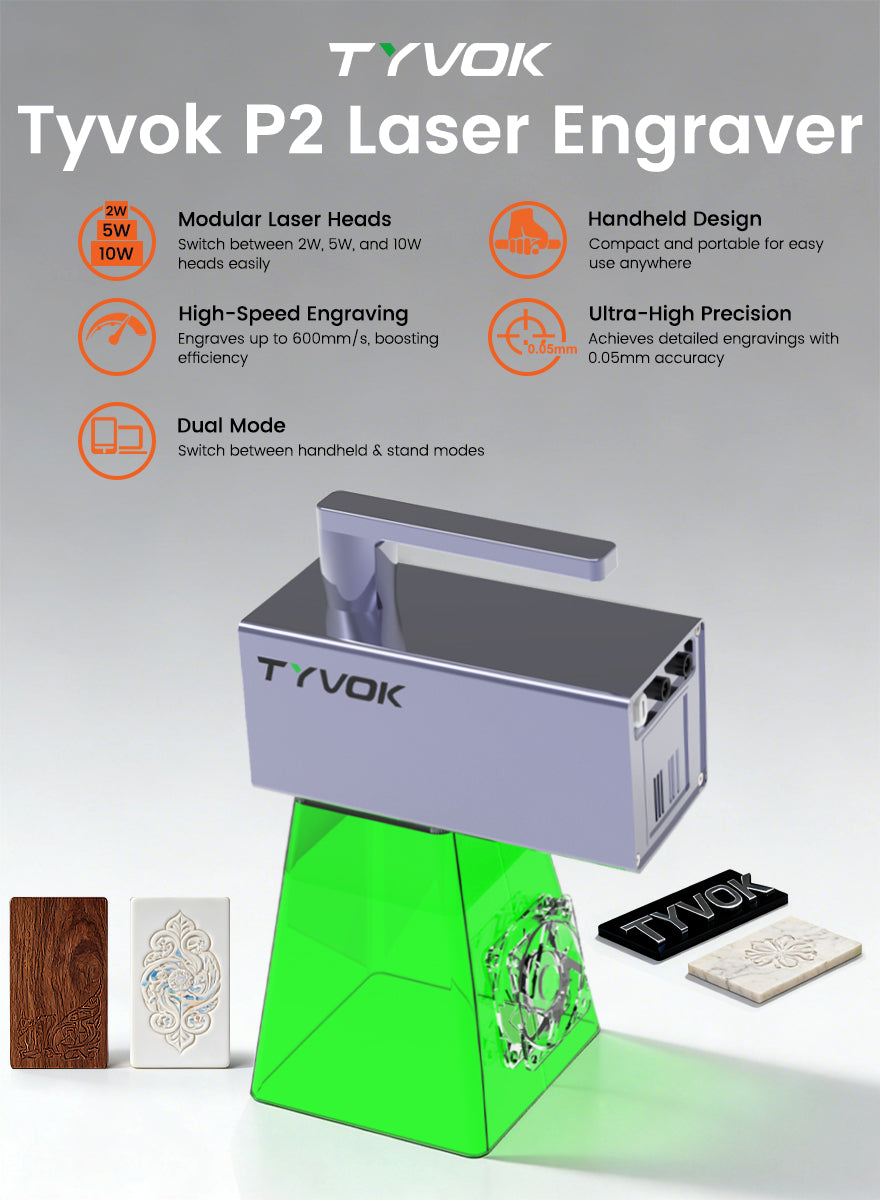 TYVOK P2 Interchangeable Laser Module Kit with 2W/5W/10W Options product image 19