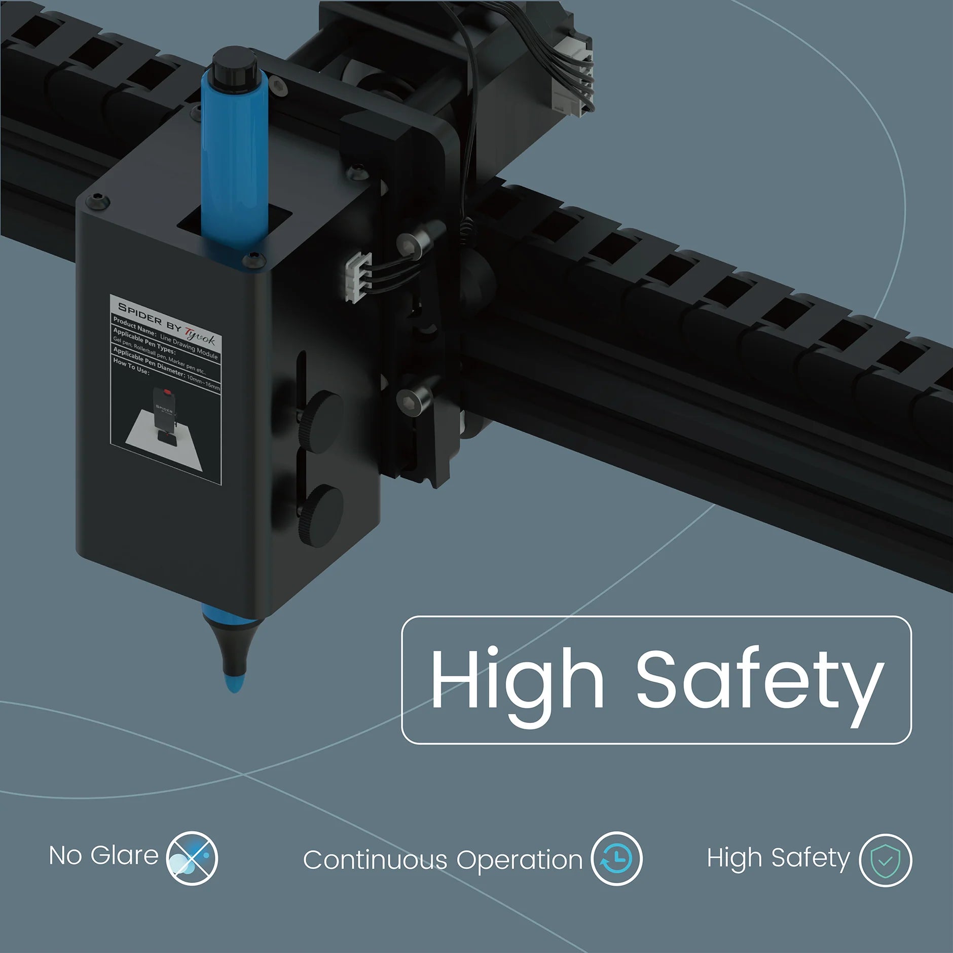 Tyvok - Line Drawing Module for Spider Series Laser Machine - Spider-Laser