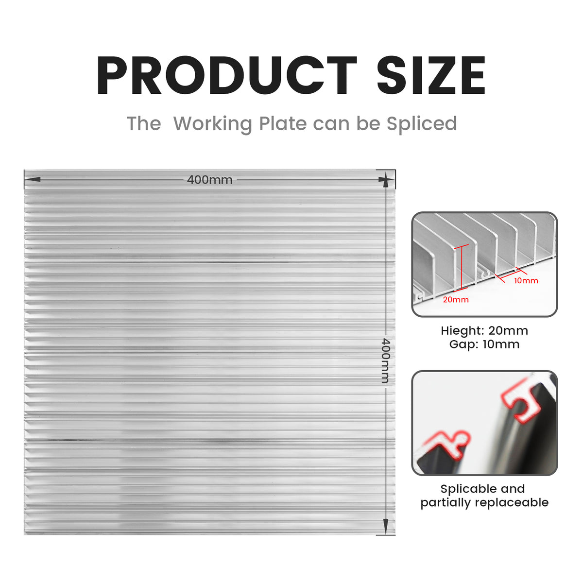 TYVOK Laser Engraving Flexible Honeycomb Working Plate 800*2000mm product image 8