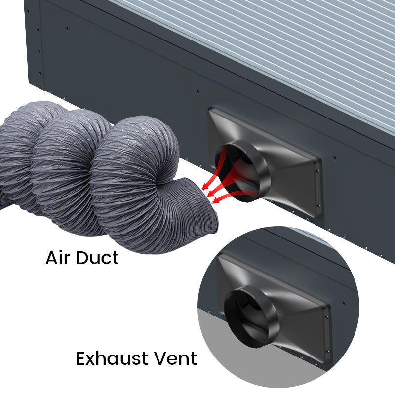 TYVOK 125mm x 3M/5M/10M High-Temperature Laser Exhaust Hose – Nylon Fabric Ducting for Laser Ma product image 5