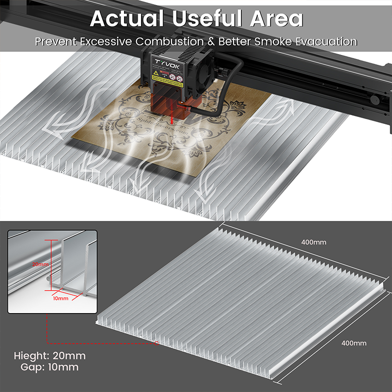 TYVOK Laser Engraving Flexible Honeycomb Working Plate 800*2000mm product image 3