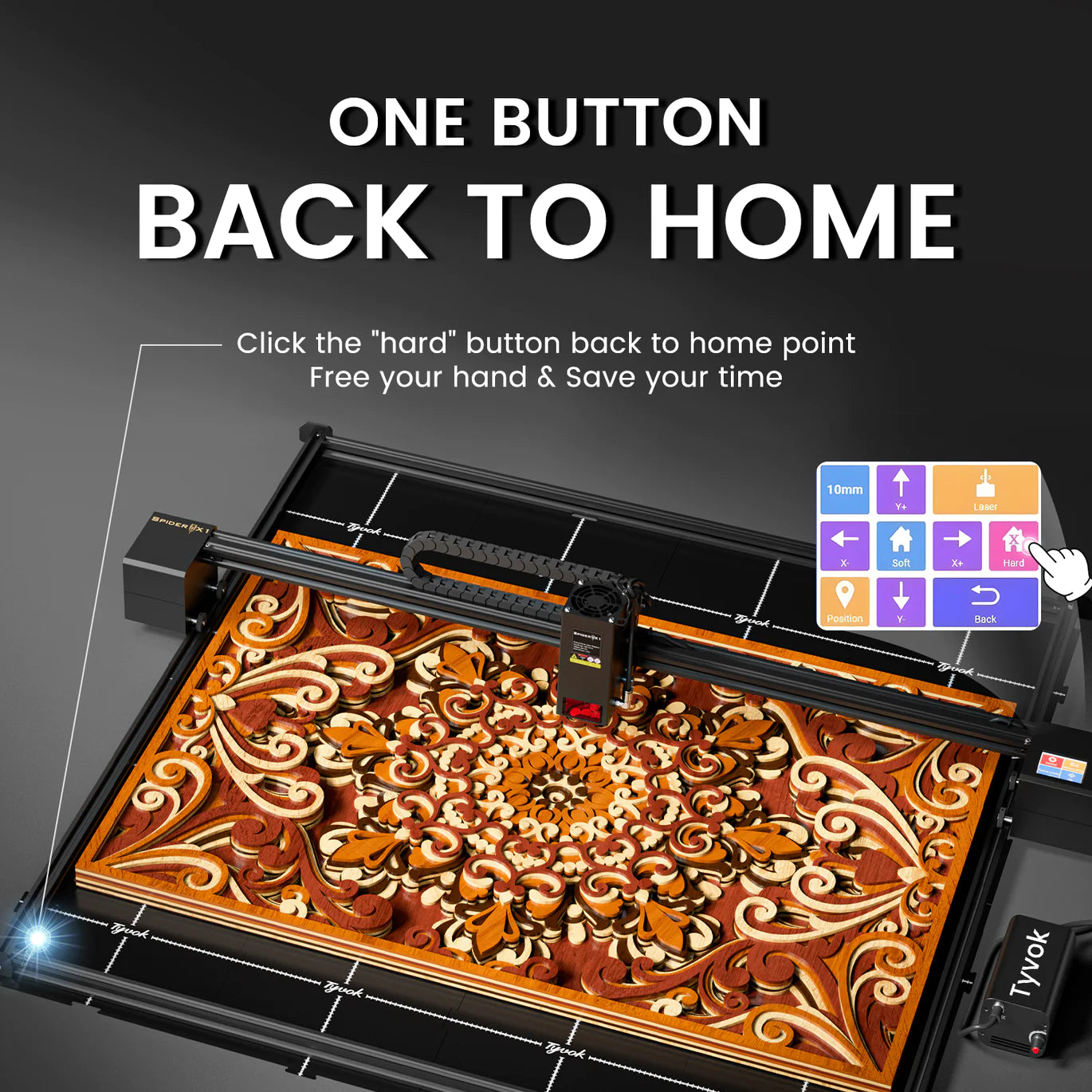 Tyvok Spider X1S Laser Engraver & Cutter - Spider-Laser