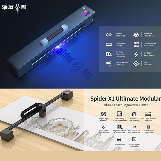 Tyvok Spider_X1­­ Spider_M1 ­­laser engraving and cutting machine