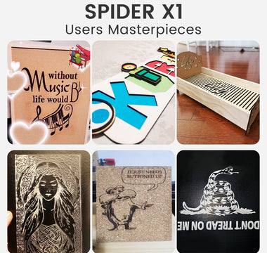 Exploring the Artistry: Spider X1 Users' Masterpieces with Laser Engraving