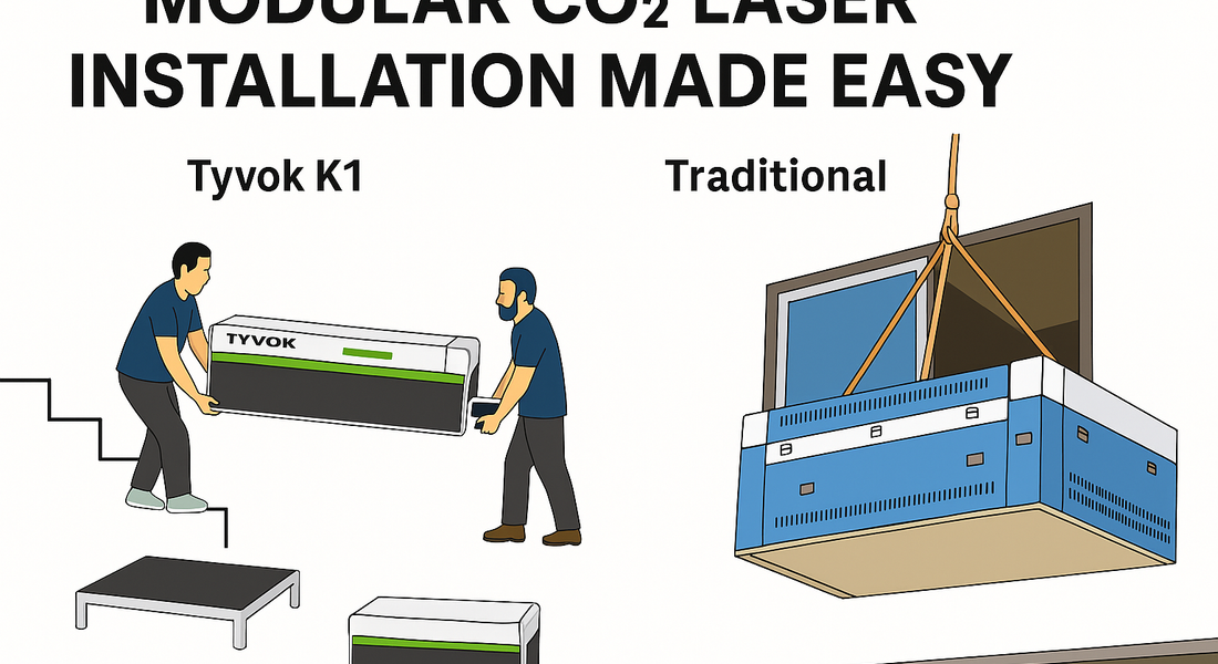 Traditional CO₂ Lasers Face Big Challenges Getting Indoors. Tyvok K1 Makes It Simple.