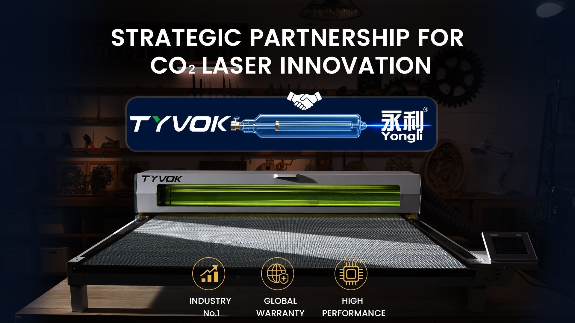 Yongli and Tyvok Announce Strategic Partnership to Launch the 100W CO₂ Laser K1 – Driving Global Innovation Together