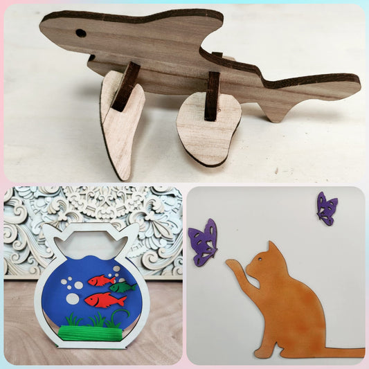 Introducing the Spider X1S: A Wooden Shark, Aquarium Decoration, and Cat Butterfly Wall Art