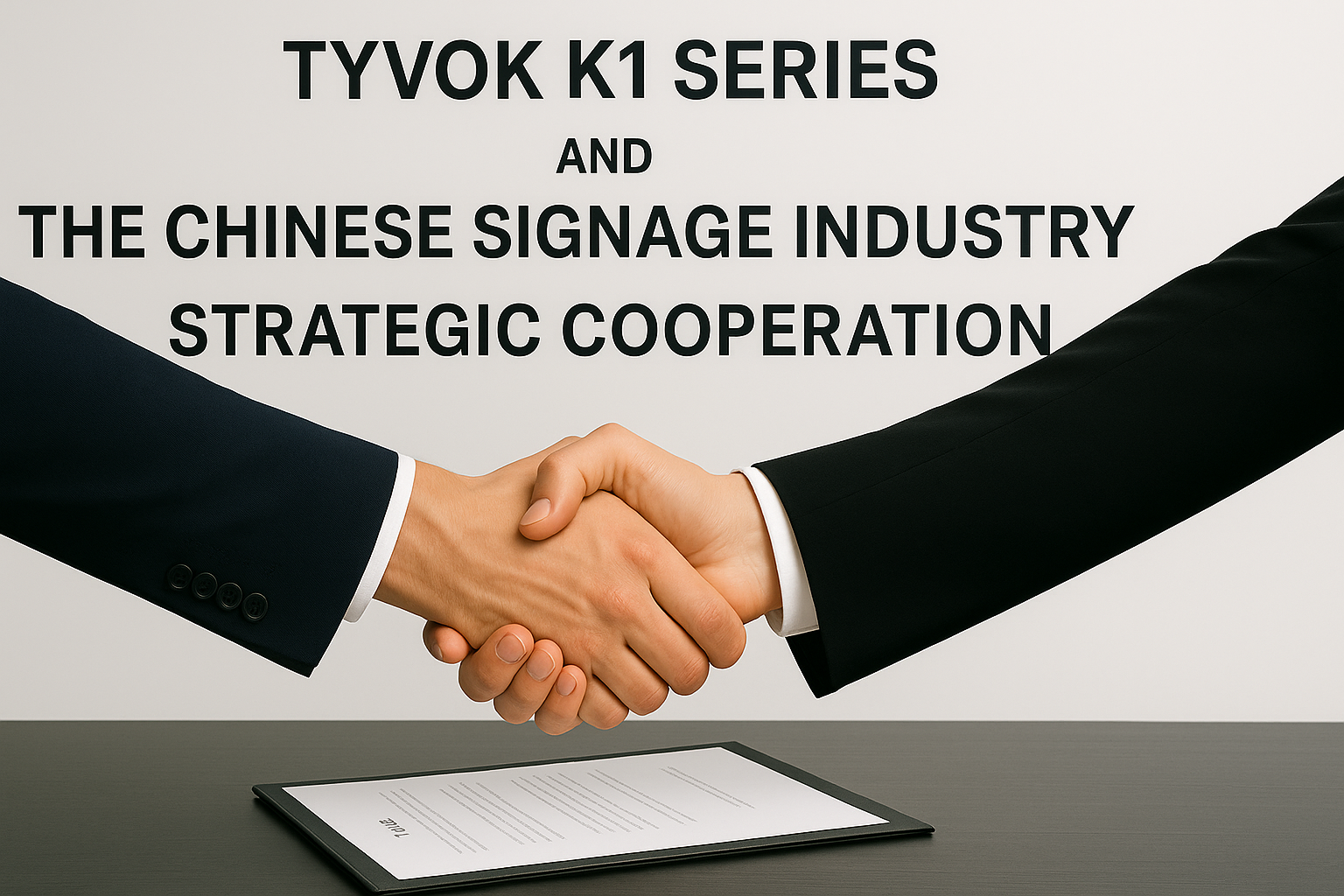 Tyvok K1 Series Forms Strategic Partnership with Leading Chinese Signage Industry Partner