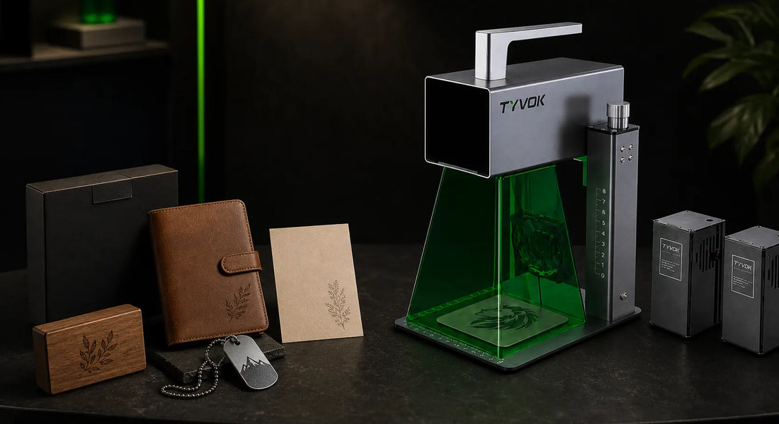 Private label galvo laser setup for a personalized gift brand