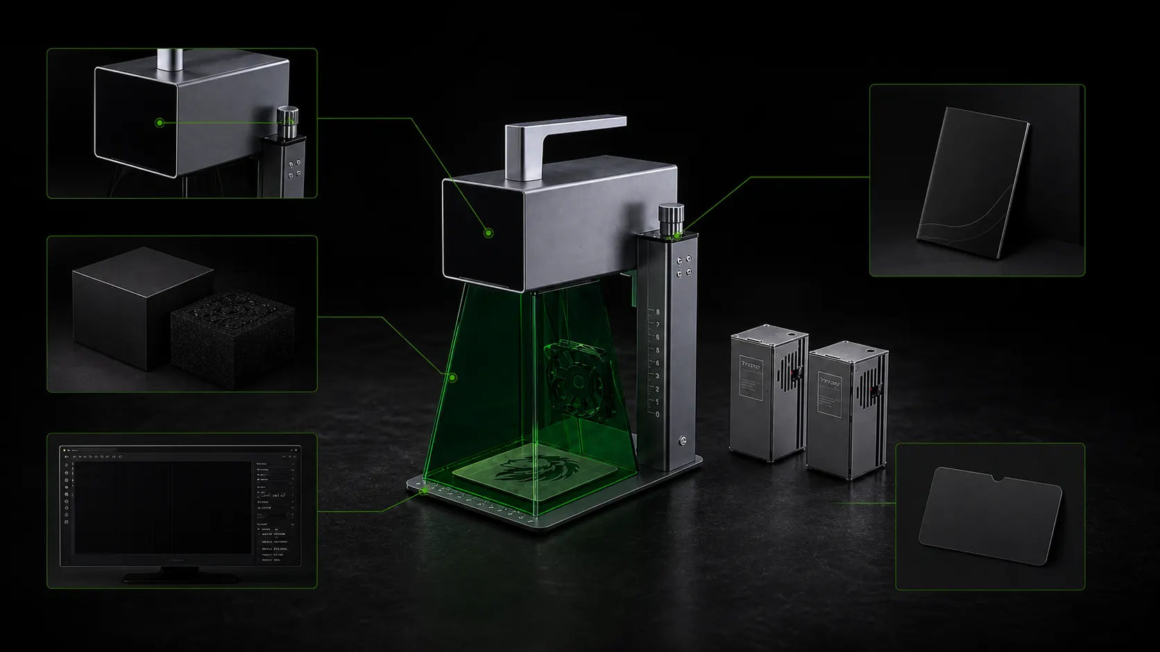 Private label laser engraver customization touchpoints