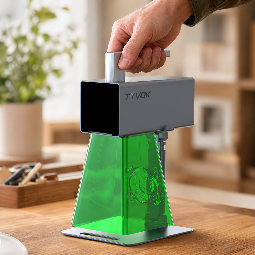 TYVOK P2: The World’s First Entry-Level Galvo Engraver with Interchangeable Laser Heads