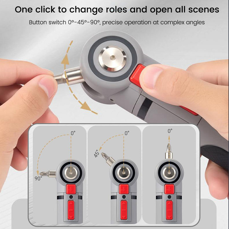 FlexAngle Mini — Rechargeable Multi-Angle Electric Screwdriver
