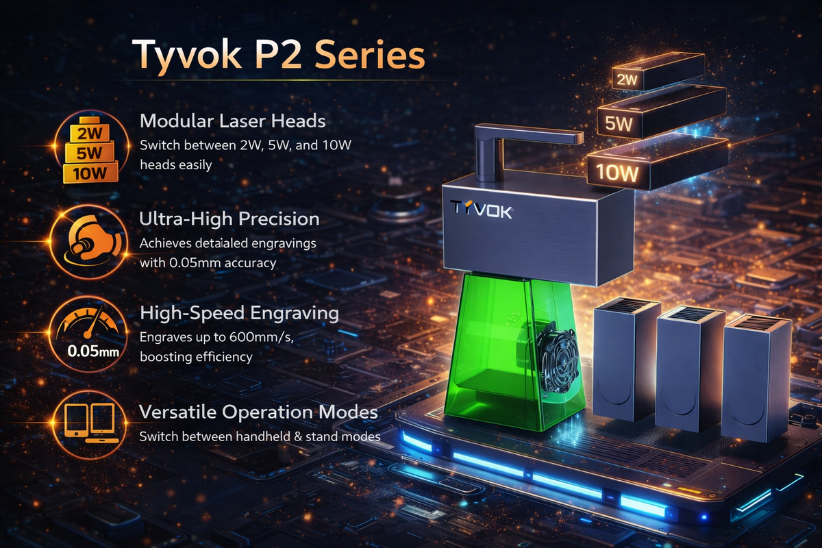 TYVOK P2 Interchangeable Laser Module Kit with 2W/5W/10W Options product image 21