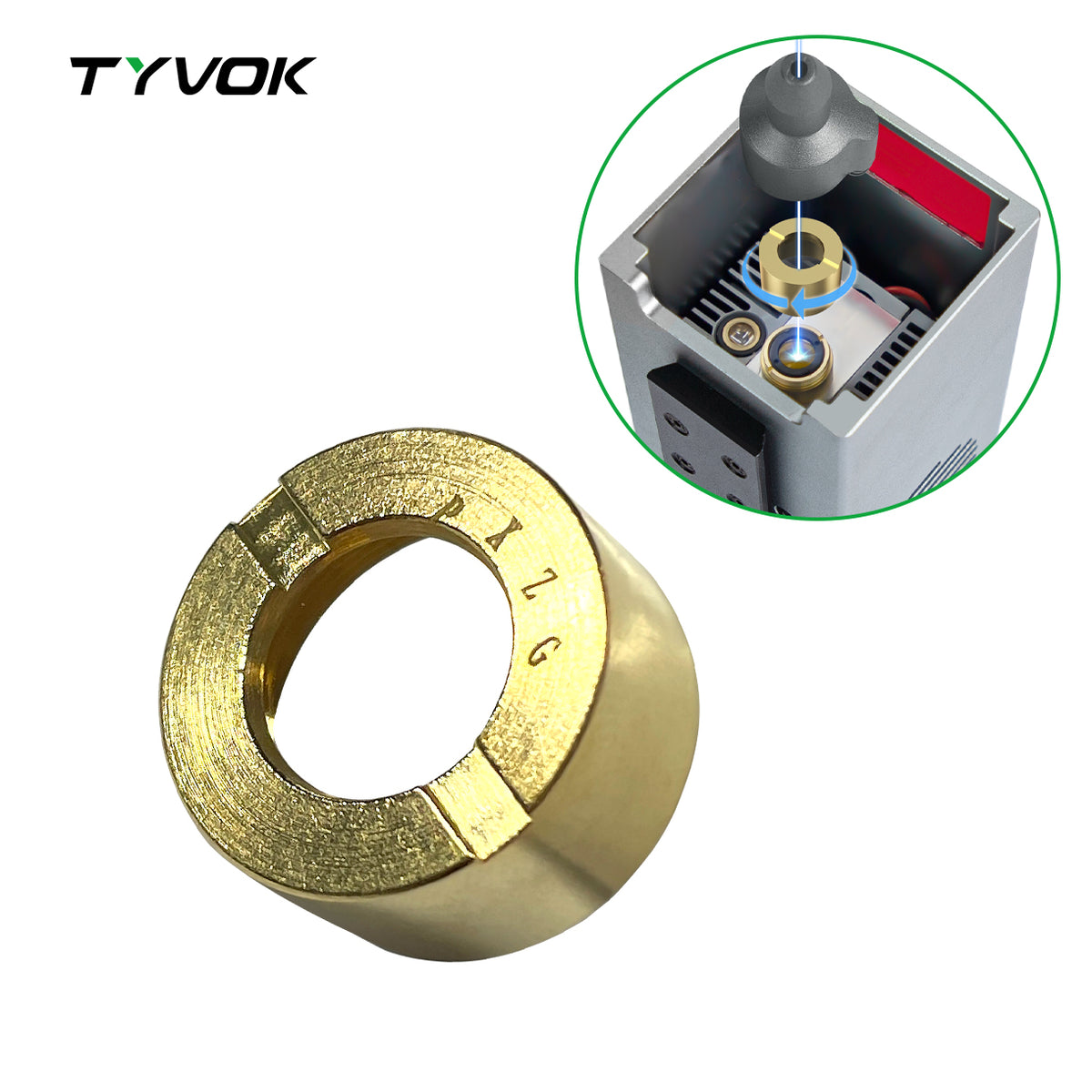 TYVOK Laser Module Protective Lens For X1S pro and S1 20/40/60W Silver Laser Module product image 2