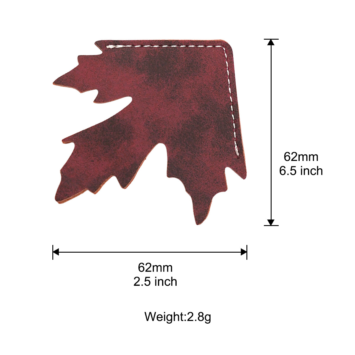 TYVOK Maple Leaf Leather Corner Bookmark – Creative Page Marker Reading Gift product image 9