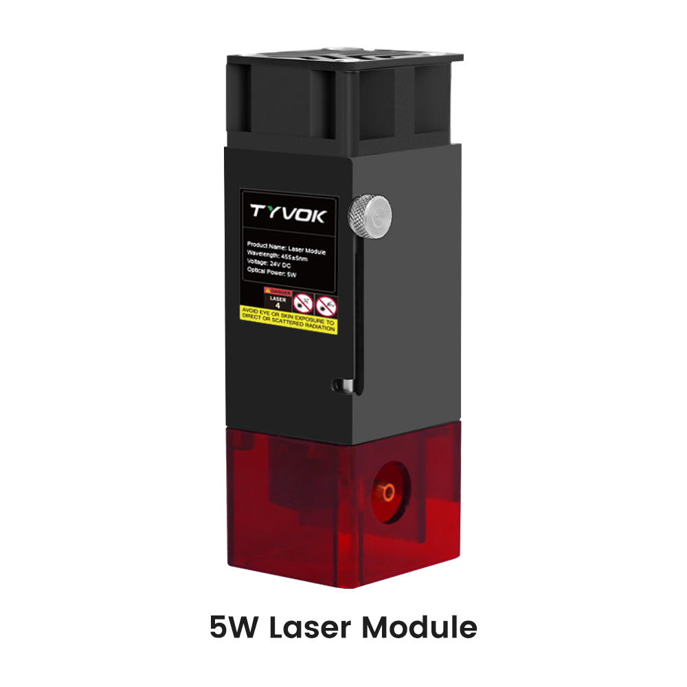 Tyvok 5W/10W/20W Laser Module - Seamless Integration with xTool, Atomstack, and More