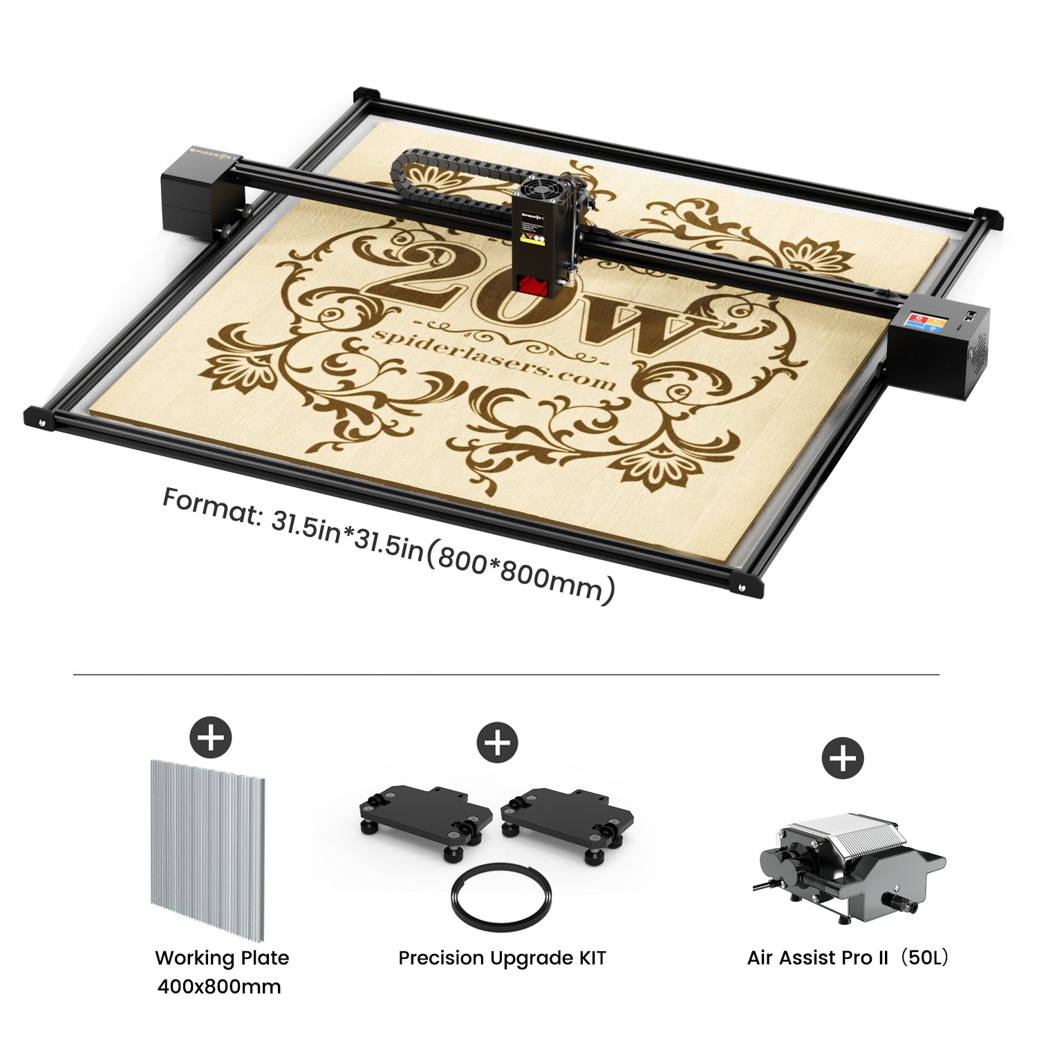 Tyvok Spider X1S 2025 Large-Format Laser Engraver & Cutter