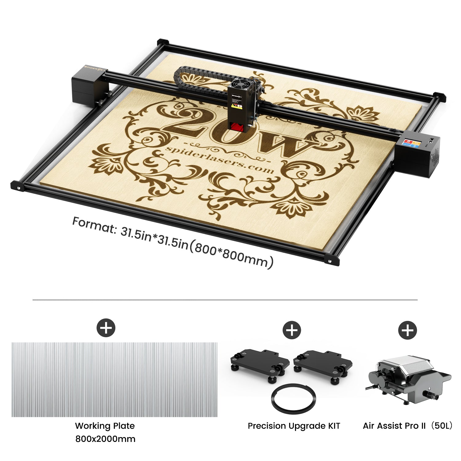 Tyvok Spider X1S 2025 Large-Format Laser Engraver & Cutter