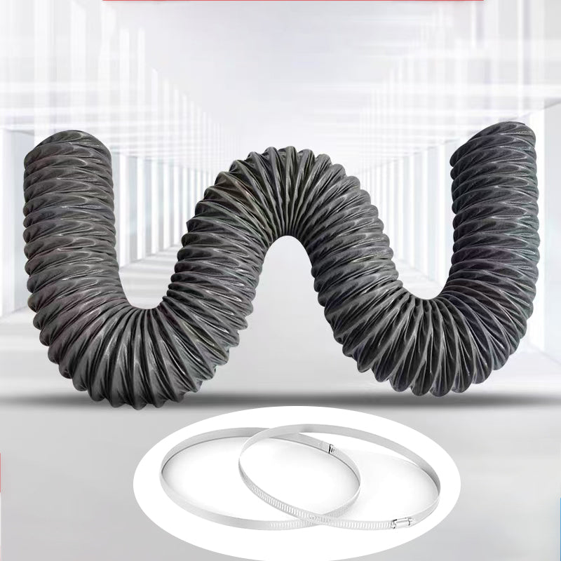 Tyvok 125mm x 3M/5M/10M High-Temperature Laser Exhaust Hose – Nylon Fabric Ducting for Laser Machines