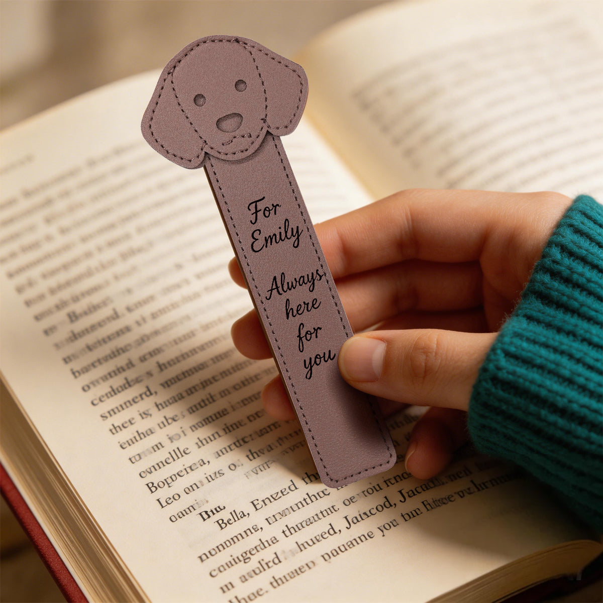 TYVOK Cute Puppy Leather Bookmark – Handmade Dog Page Marker Gift product image 8