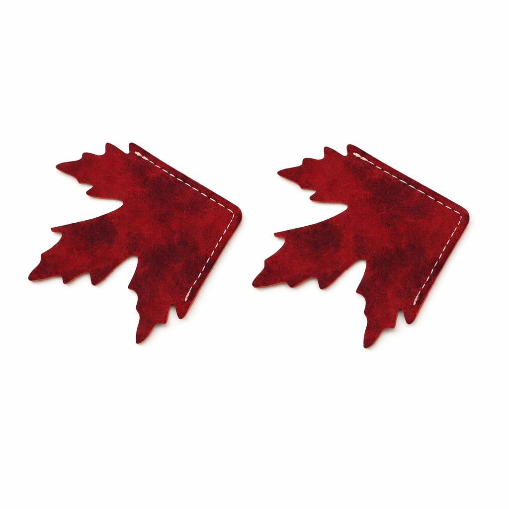 Tyvok Maple Leaf Leather Corner Bookmark – Creative Page Marker Reading Gift