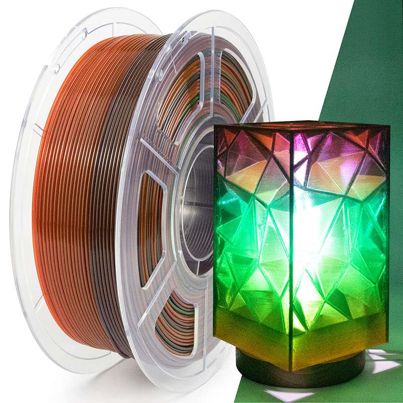 PETG transparentes Regenbogenfilament