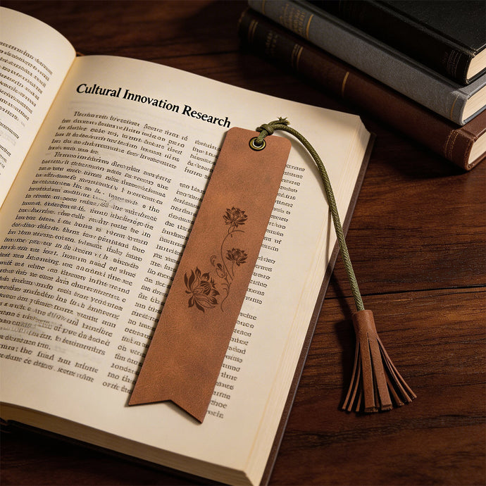TYVOK Premium Vintage Genuine Cowhide Leather Bookmark with Tassel – Custom Engraved Natural Ha product image 5