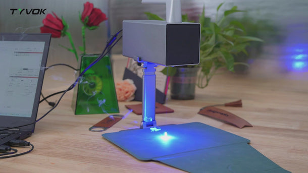TYVOK P2 Compact Galvo Laser Engraver for Gifts, Tags & Leather