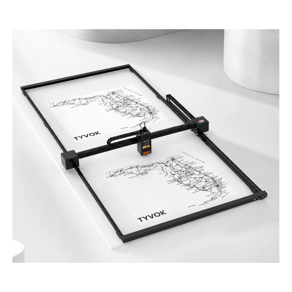 TYVOK X1S 2026 large-format laser engraver on a clean white background